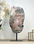 Beautiful Natural Large Quartz Crystal Slice, Stand included - MWS2332