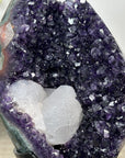 Unique Natural Top Grade Amethyst Geode with Calcite Formation - MWS3027