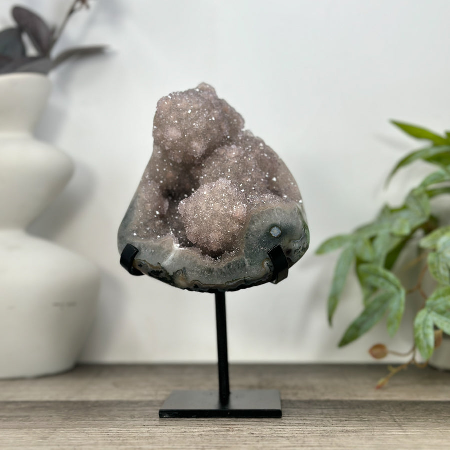 Natural Quartz Stalactite Crystal Formation on Stand - MWS3226