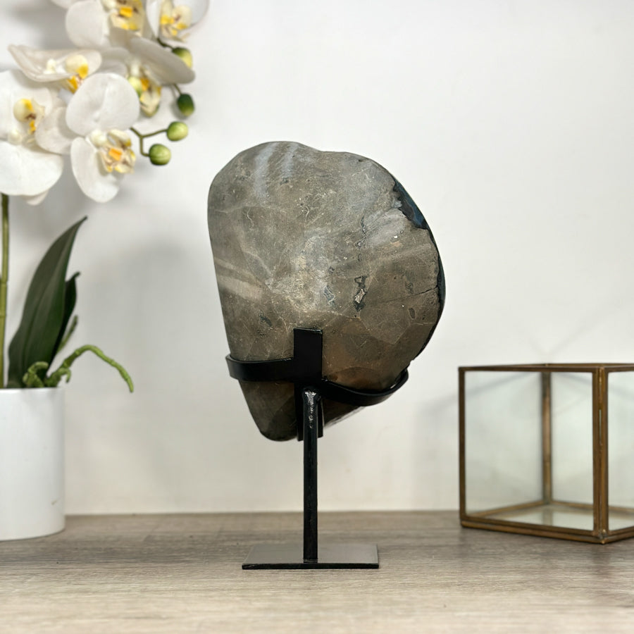 Natural Uruguayan Amethyst Geode with Deep Purple Crystals - MWS2467