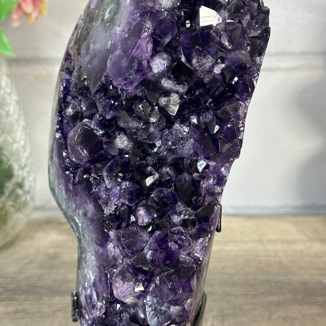 Natural A Grade Amethyst Cluster with Stand - MWS3400