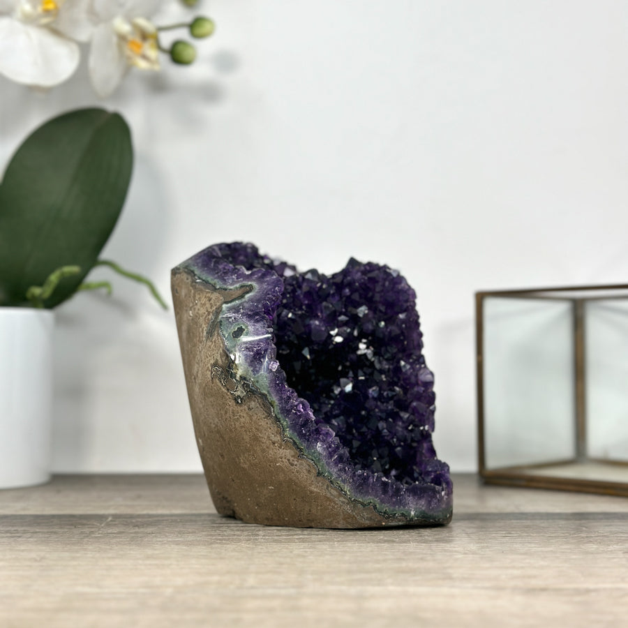 Natural Amethyst Cathedral Geode for Home decor - CBP1291