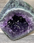 Natural Amethyst Geode with Green Jasper Shell - STGE0092
