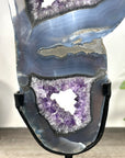 Unique Natural Uruguayan Amethyst & Agate Slice Portal - MWS3249