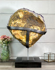Natural Amethyst Crystal Cluster, Masive Top Quality Stetement Piece - Premium Stand Included - MWS2760