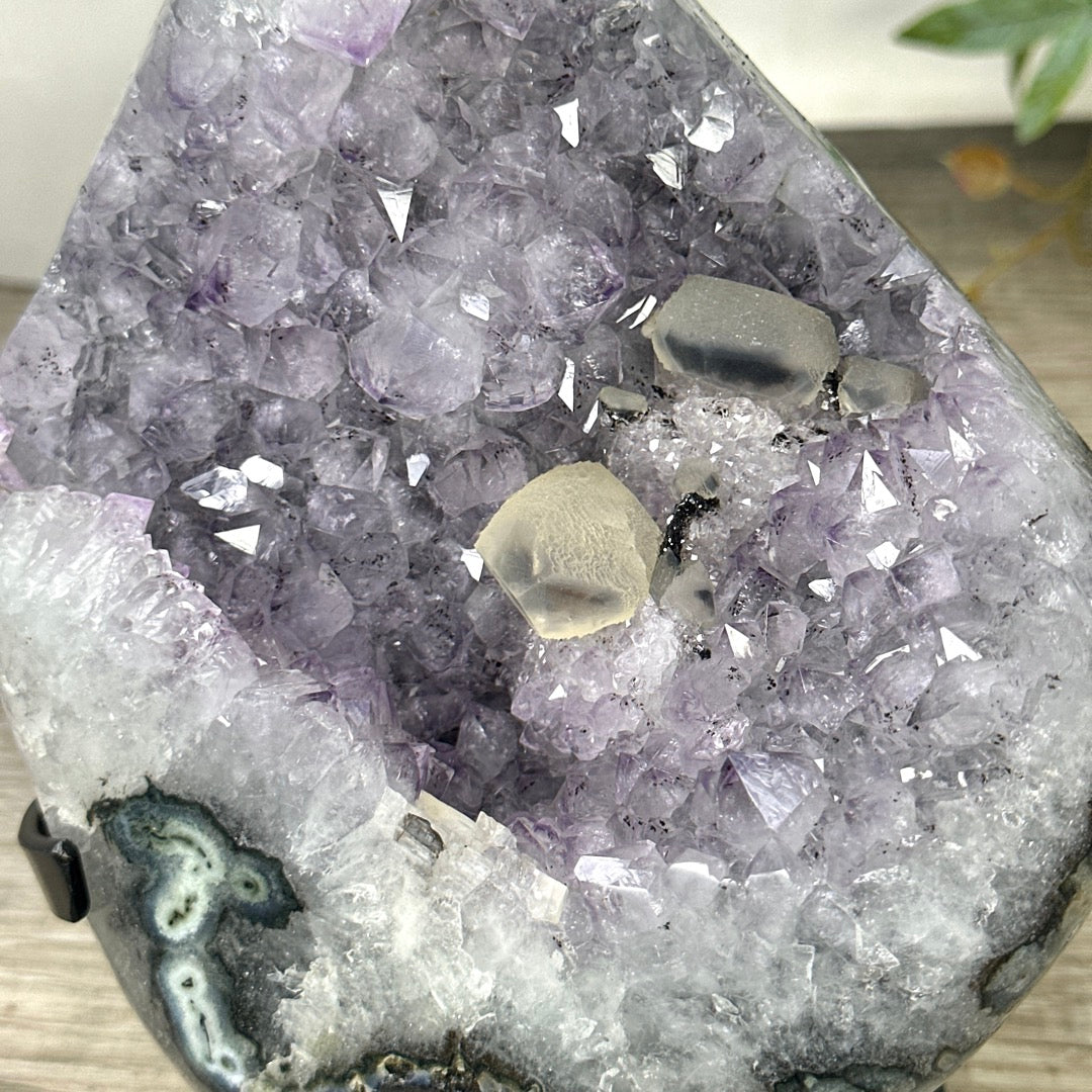 Natural Uruguayan Quartz Specimen on Stand - MWS3300