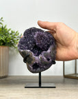 Amethyst Geode with Calcite Crystal Formation – Natural Uruguayan Collector’s Specimen - MWS2399