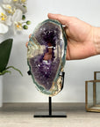 Stunning Natural Amethyst & Green Jasper Stone Portal - MWS2231