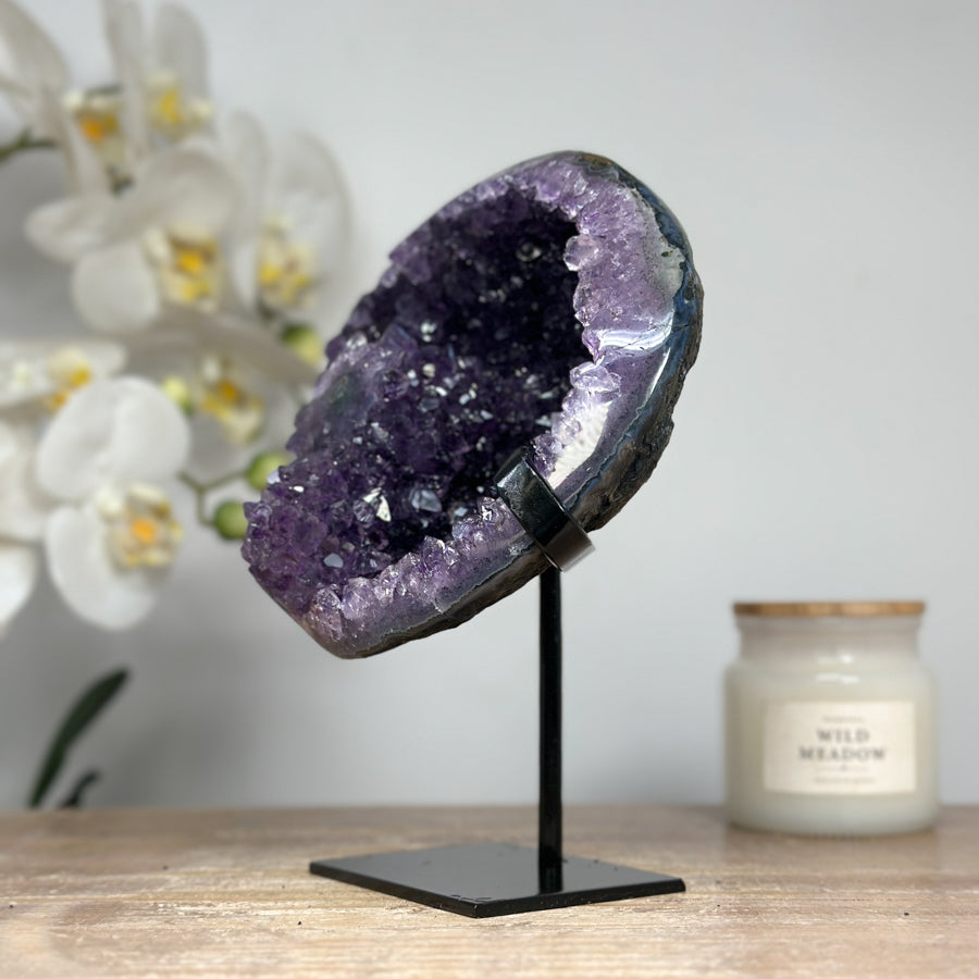 Amethyst Geode with Stalactite Formation - MWS1689