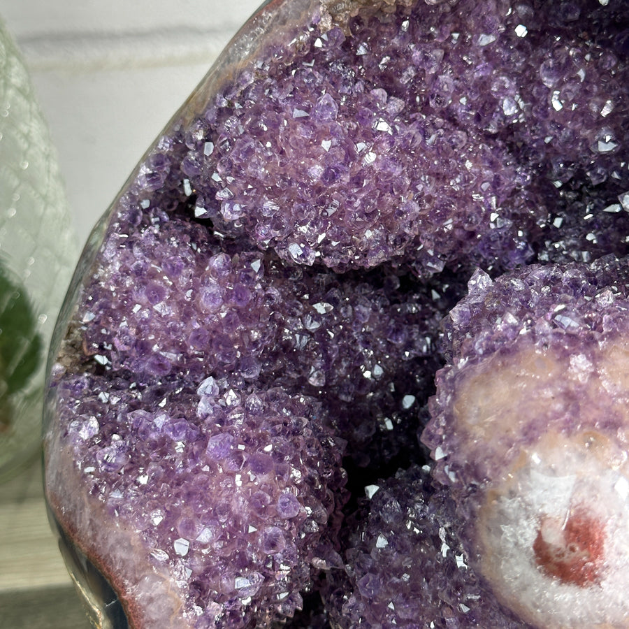 Natural Amethyst &amp; Agate Statement Piece for Home Decor - CBP1255