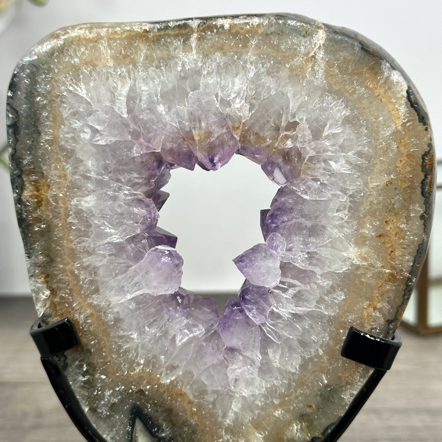 Natural Amethyst &amp; Quartz Stone Portal - MWS3010