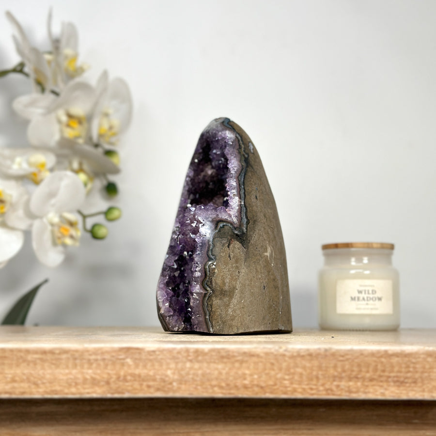 Natural Amethyst Geode with Stalactite Formations - CBP1115