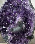 Amethyst Crystal Cluster Geode on Stand for Home Display Decor - MWS2683