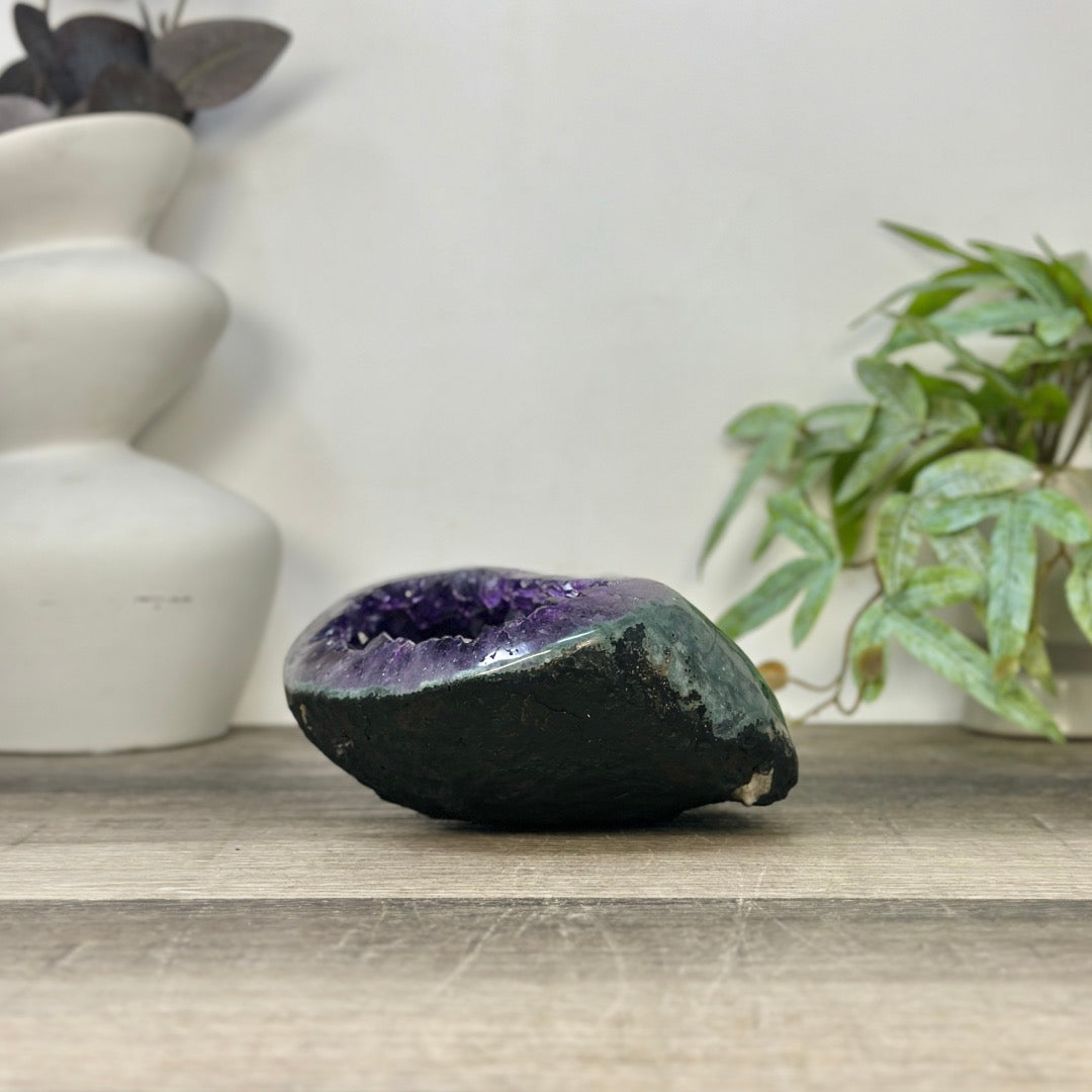 Natural Deep Purple Uruguayan Amethyst Geode - STGE0056