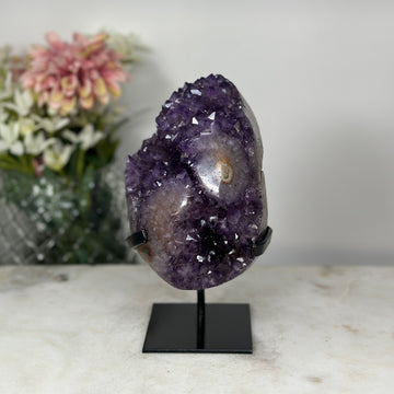 Beautiful Natural Amethyst Cluster with Stalactite Eyes Formations - MWS0743