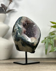 Natural Agate Geode with Beautiful Quartz Crystal Interior - MWS3216