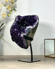 Uruguayan Amethyst Crystal - Custom Metal Stand Included - MWS2486