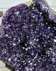Huge Natural Deep Purple Amethyst Geode on Stand - MWS3142