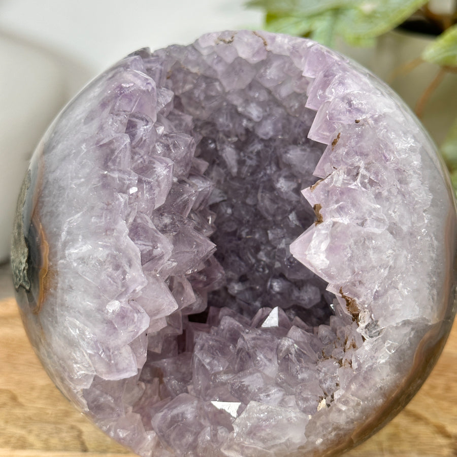 Natural Uruguayan Amethyst Sphere Geode - SPH0187