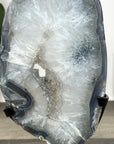 Agate & Quartz Geode Slice Portal with Sugar Druzy Center - MWS2911
