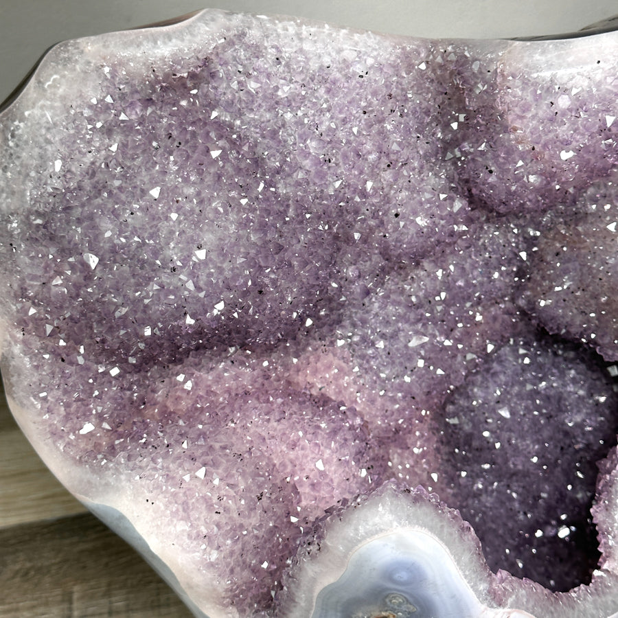 Huge Natural Agate &amp; Amethyst Statement Piece - CBP1257