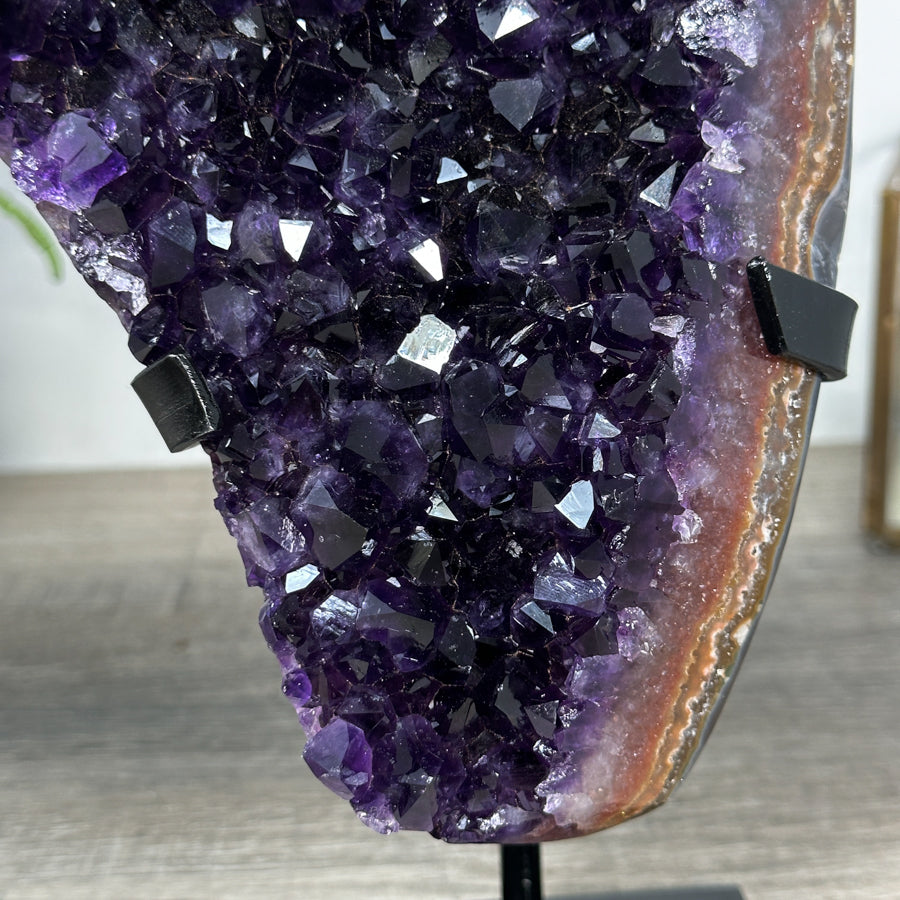 Top Grade Uruguayan Amethyst Cluster with Beautiful Banded Shell - MWS2190