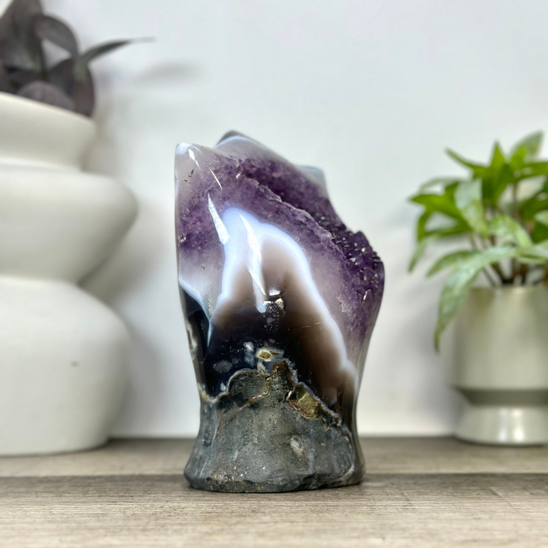 Uruguayan Amethyst &amp; Quartz Arte Statement Piece - CBP1394