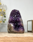 Amethyst Crystal Cluster with Orange Tone Jasper Matrix - CBP1162