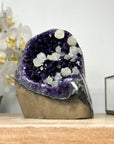 Top Grade Amethyst Cluster with Calcite Crystal Inclusions - CBP1165