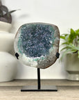 Unique Natural Green Quartz Specimen on Metal Stand - MWS3377