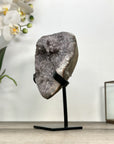 Sugar Quartz Druzy Geode on Stand - MWS2876