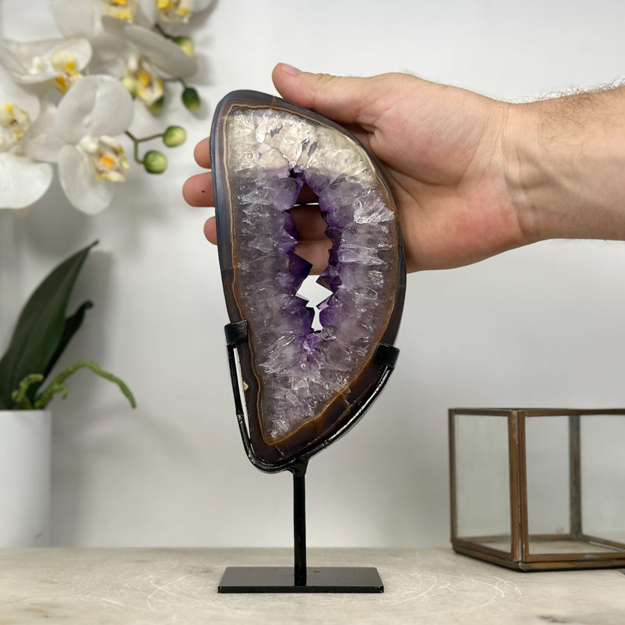 Natural Amethyst &amp; Agate Crystal Portal - MWS1948