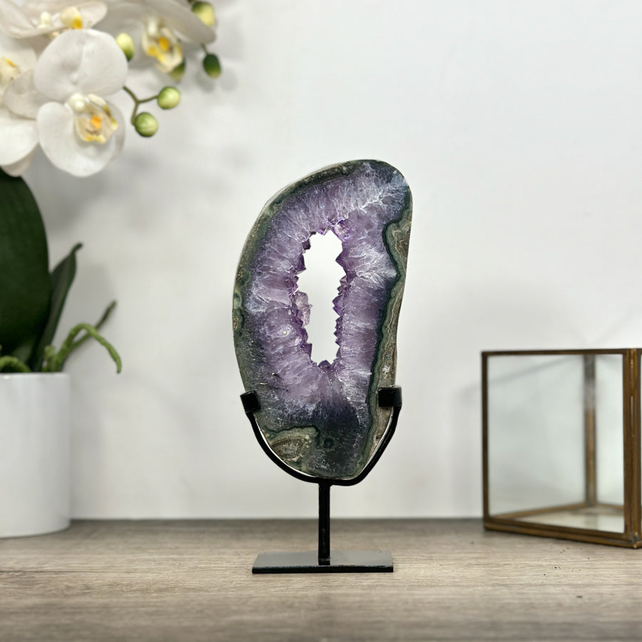 Amethyst &amp; Jasper Portal on Stand - MWS2997