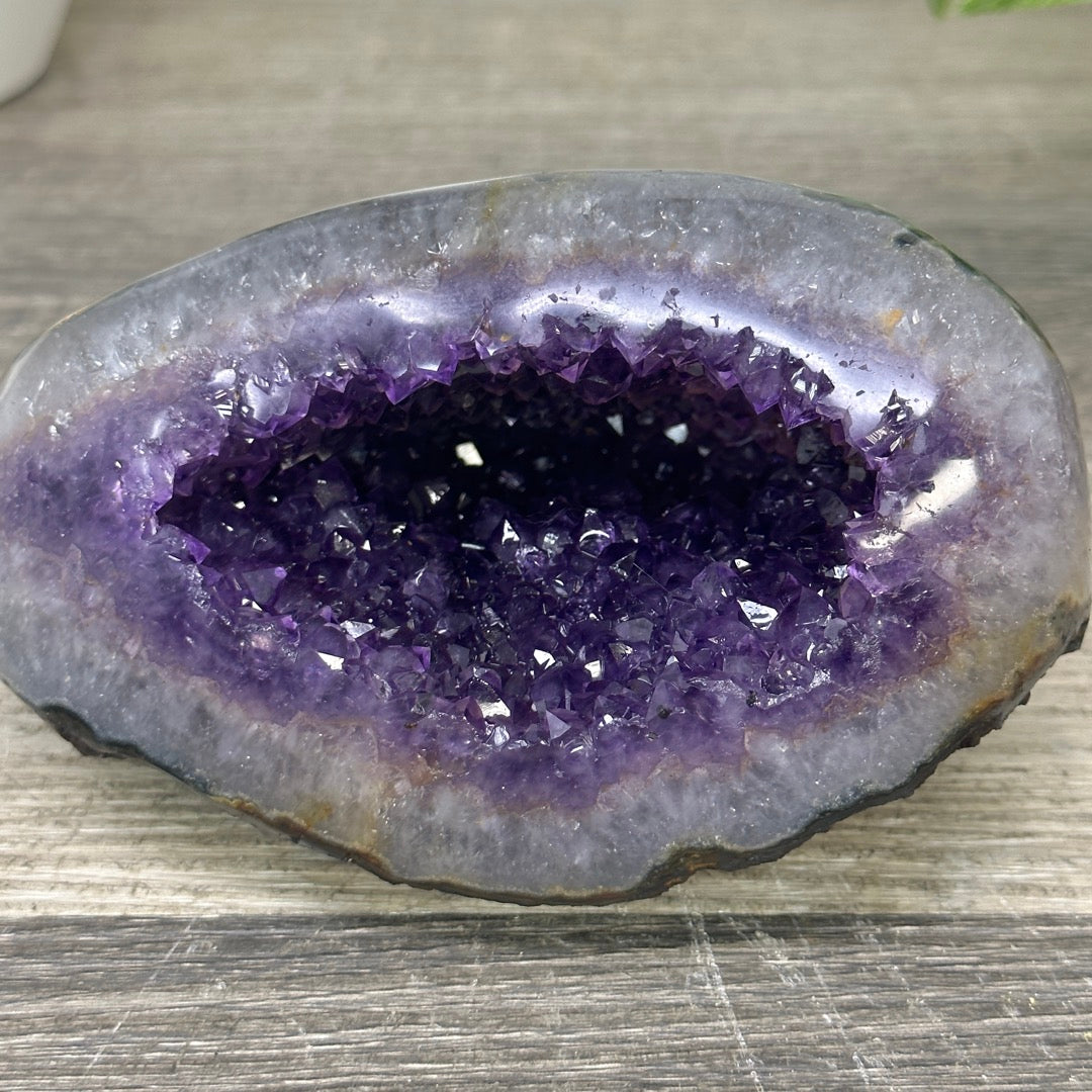 Polished Amethyst Geode from Uruguay - STGE0032