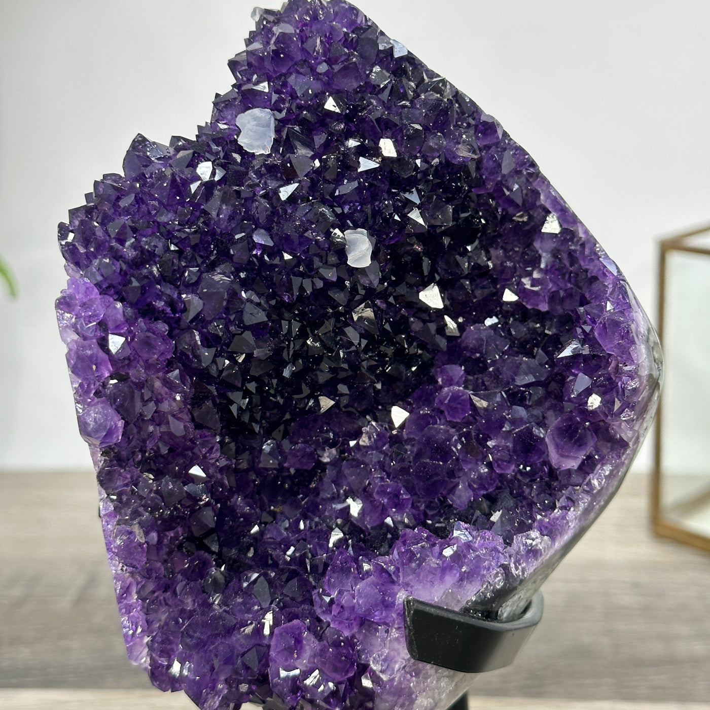 Top Grade Amethyst Crystal Cluster with Deep Purple Points for Home Decor - MWS2676