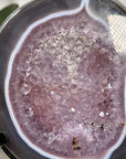 Stunning Agate & Amethyst Geode with Metal Stand - MWS2224