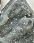 Natural Green Tone Quartz Geode with Stalactite Formations - MWS3362