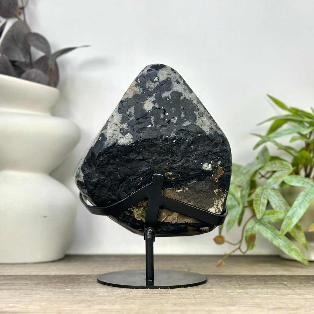 Natural Uruguayan Quartz Specimen on Stand - MWS3300