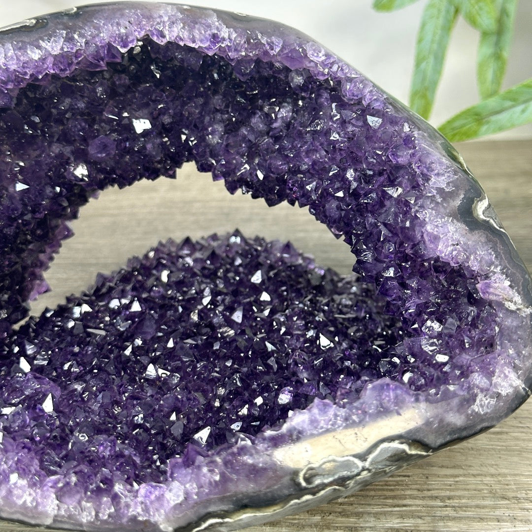 Deep Purple Amethyst Stone Geode from Uruguay - STGE0046