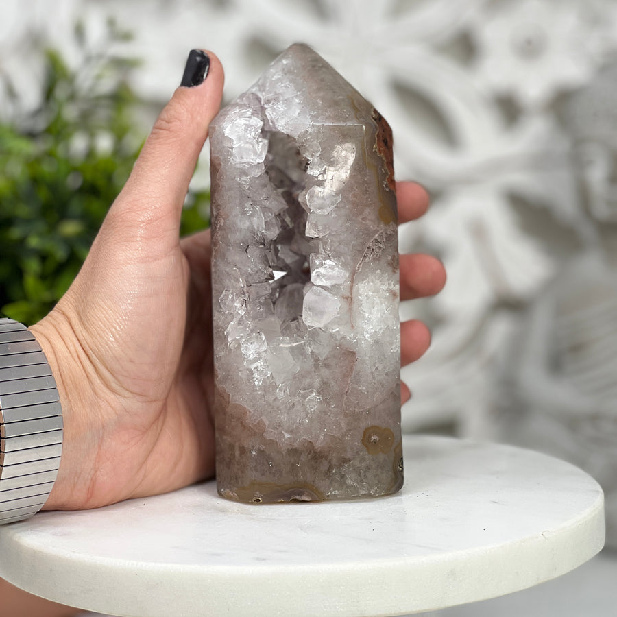 Natural Stone Obelisk Geode  - STP0106