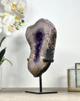 Large Natural Amethyst Portal, Handmade Stand Included - MWS2324