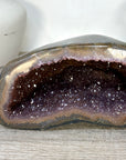 Natural Amethyst Geode with Agate Shell - STGE0112