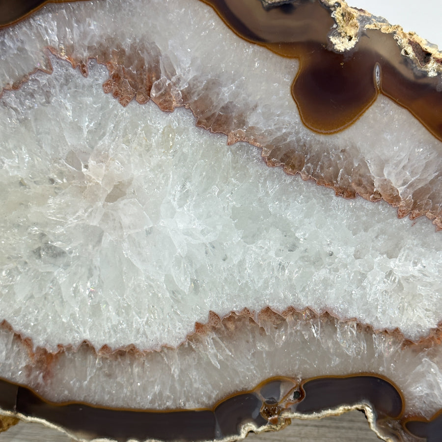 Natural Uruguayan Quartz Stone Slice - SLC0015