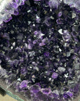 Large Deep Purple Amethyst Geode on Metal Stand - MWS2966