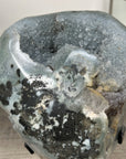 Rare Natural Quartz Druzy Geode with Hematite Formation - MWS2867