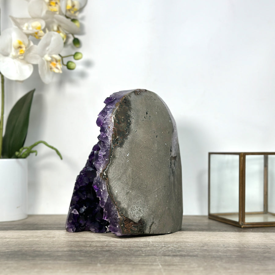 Amethyst Geode Crystal Cluster for Home or Office Display - CBP1237