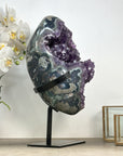 Huge Amethyst Geode with Agate & Green Jasper Shell - MWS2194