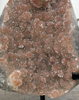 Orange Tone Crystal Cluster with Sparkling Formation on Stand for Home Decor - MWS2625