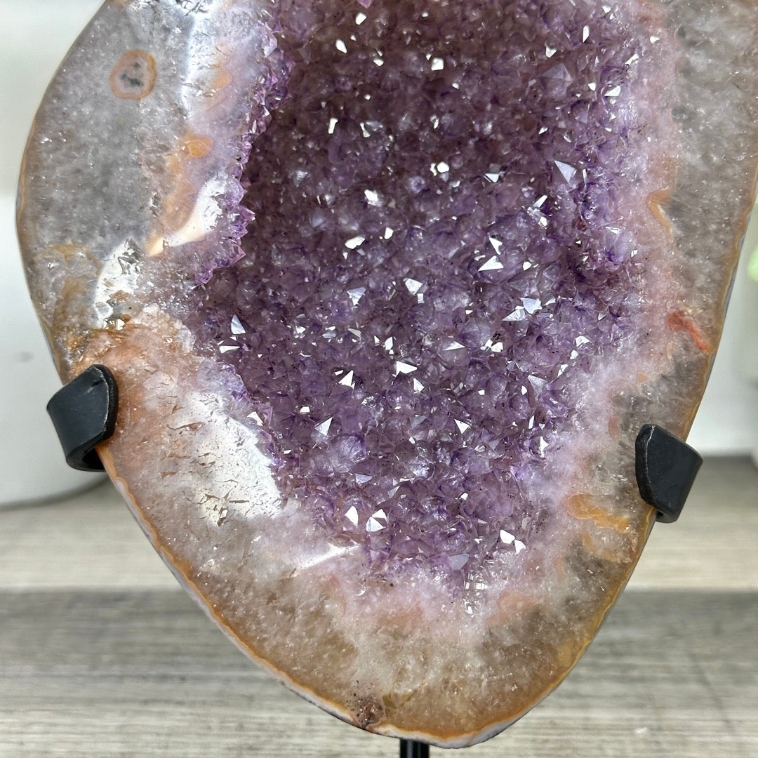 Uruguayan Amethyst Geode with Stunning Quartz Shell - MWS3340