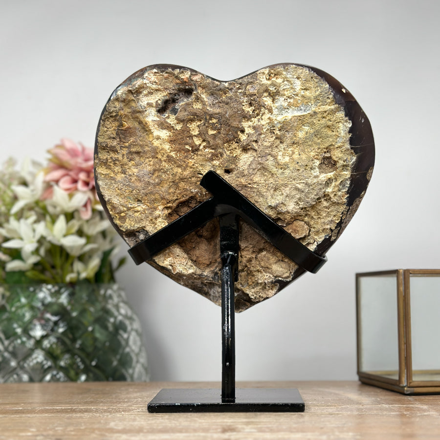 Amazing Natural Amethyst Stone Heart Carving - MWS1047